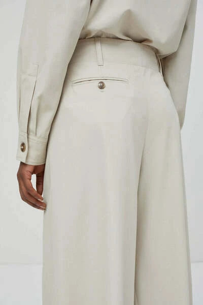 Closed Wijde Broeken Luna Pants Beige 7 Closed Wijde Broeken Luna Pants Beige - Afbeelding 5