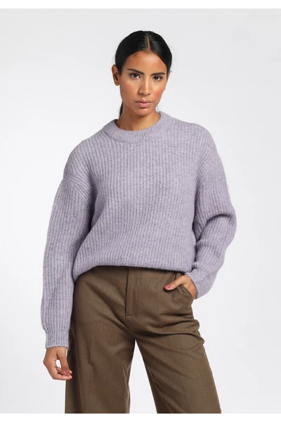 Closed Sweaters Round-neck Knitwear Purple 7 Closed Sweaters Round-neck Knitwear Purple - Afbeelding 5