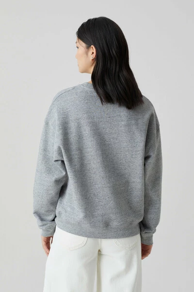 Closed Hoodies & Sweatvesten Embroidered Crewneck Gray 4 Closed Hoodies & Sweatvesten Embroidered Crewneck Gray - Afbeelding 2