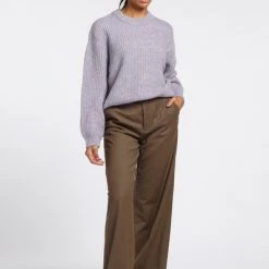 Closed Wijde Broeken Wide Trousers Green