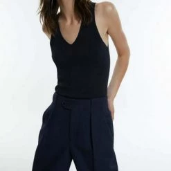 Closed Wijde Broeken Pantalon Blue