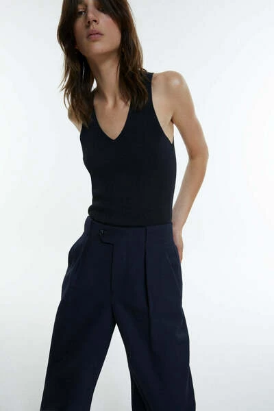 Closed Wijde Broeken Pantalon Blue 3 Closed Wijde Broeken Pantalon Blue