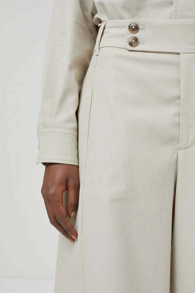 Closed Wijde Broeken Luna Pants Beige 4 Closed Wijde Broeken Luna Pants Beige - Afbeelding 2