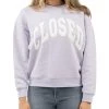 Closed Hoodies & Sweatvesten Sweatshirt Purple -Closed Verkoopwinkel fa40b2267369da20d3d4dac3133dde70