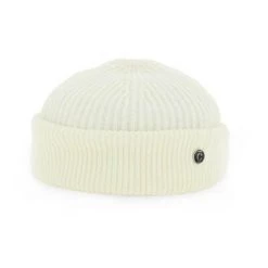 Closed Hoeden Wool Cotton Knit Sailor Beanie White